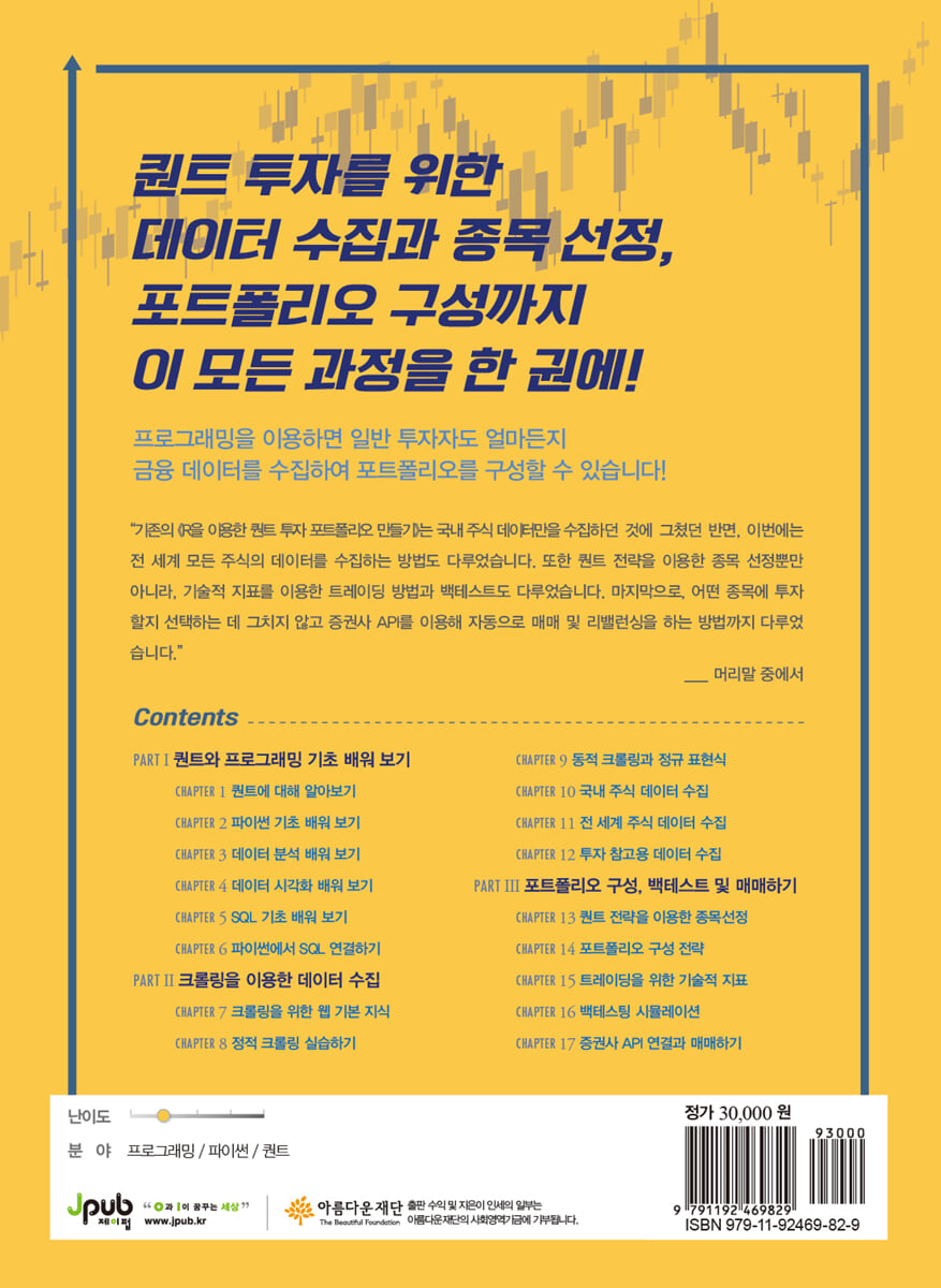 파이썬을 이용한 퀀트 투자 포트폴리오 만들기 | 이현열 | 제이펍 - 예스24