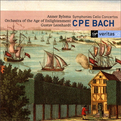 C.P.E.:  Wq 182-183, ÿ ְ Wq 170-172 (C.P.E.Bach: Symphonies Wq 182-183, Cello Concertos Wq 170-172) (2CD) - Gustav Leonhardt