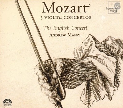 Mozart : Three Violin Concertos (바이올린 협주곡) - 맨지 (Andrew Manze) (유럽발매)