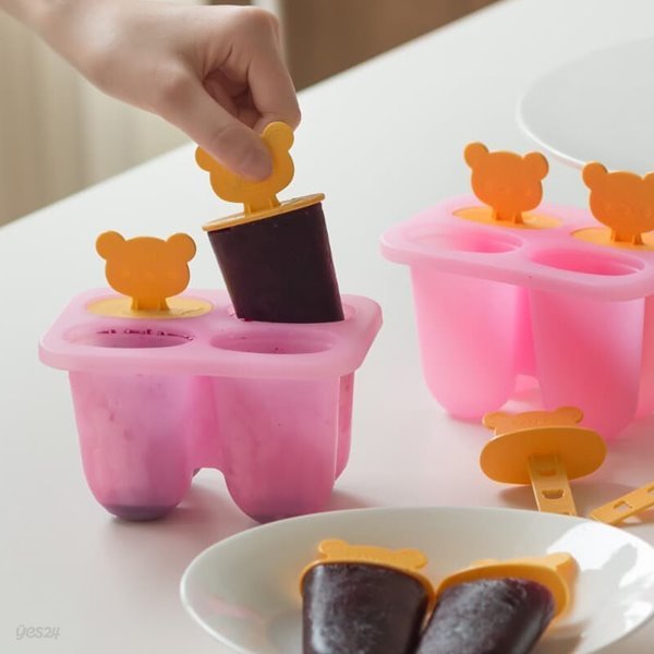 국산 플라이토 실리콘 곰돌이 아이스크림 모양틀