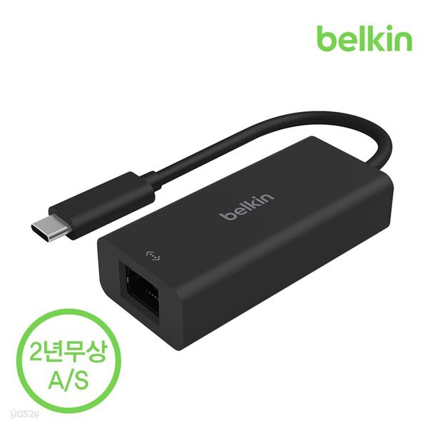 벨킨 USB 4 C타입 to 이더넷 2.5Gps GbE 어댑터 초고속 유선랜 INC012bt