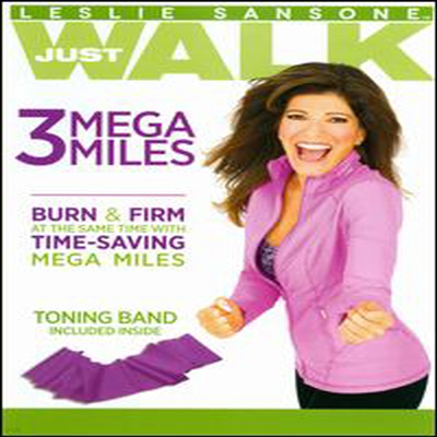 Leslie Sansone: 3 Mega Miles with Toning Band ( ) (ڵ1)(ѱ۹ڸ)(DVD)(2012)
