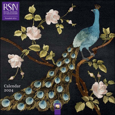 Royal School of Needlework Wall Calendar 2024 (Art Calendar)