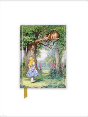 THE John Tenniel: Alice & the Cheshire Cat 2024 Luxury Pocket Diary - Week to View