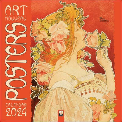 Art Nouveau Posters Wall Calendar 2024 (Art Calendar)