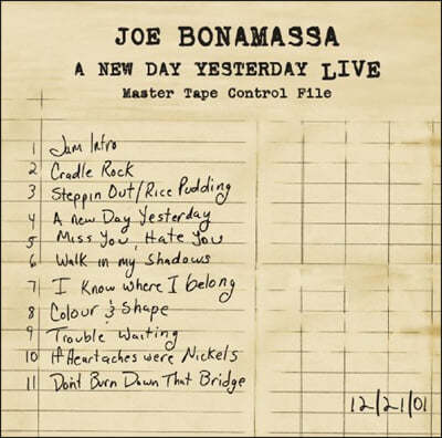 Joe Bonamassa — A New Day Yesterday Live 앨범 커버