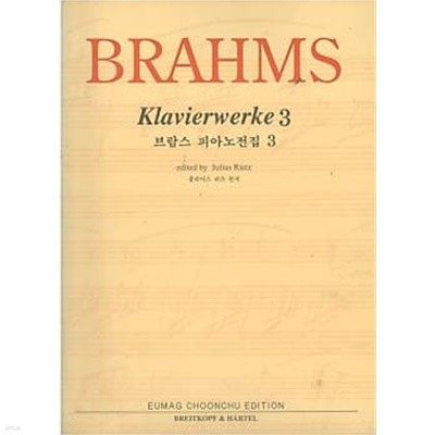 BRAHMS Klavierwerke 3 (브람스 피아노전집 3)
