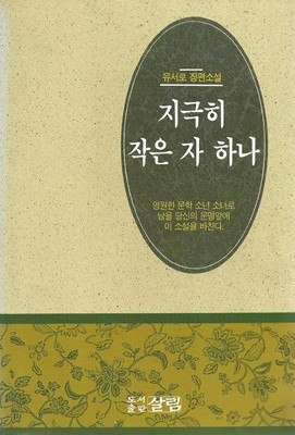 지극히 작은 자하나 : 유서로 장편소설