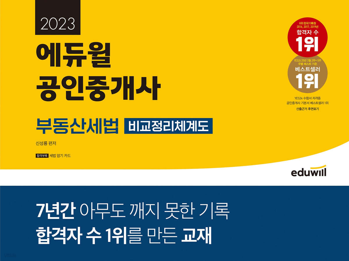 2023 에듀윌 공인중개사 부동산세법 비교정리체계도