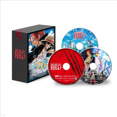 One Piece Film Red (ǽ ʸ ) (4K Ultra HD Blu-ray+Blu-ray+DVD) (ȸ)(ѱ۹ڸ)