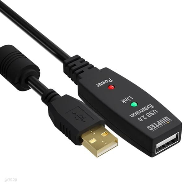 디옵텍 justlink USB2 무전원 케이블 (USB10EXT, 10m)