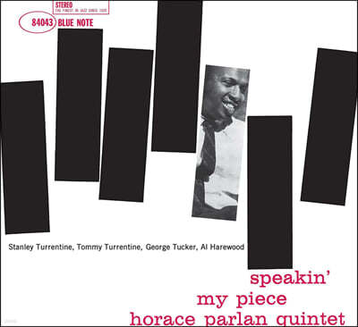 Horace Parlan Quintet (ȣ̽ ȶ ) - Speakin' My Piece [LP]