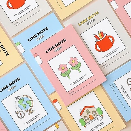 [4권SET]초등 고학년 줄노트 (3-6 무제 22줄) 인디고어린이