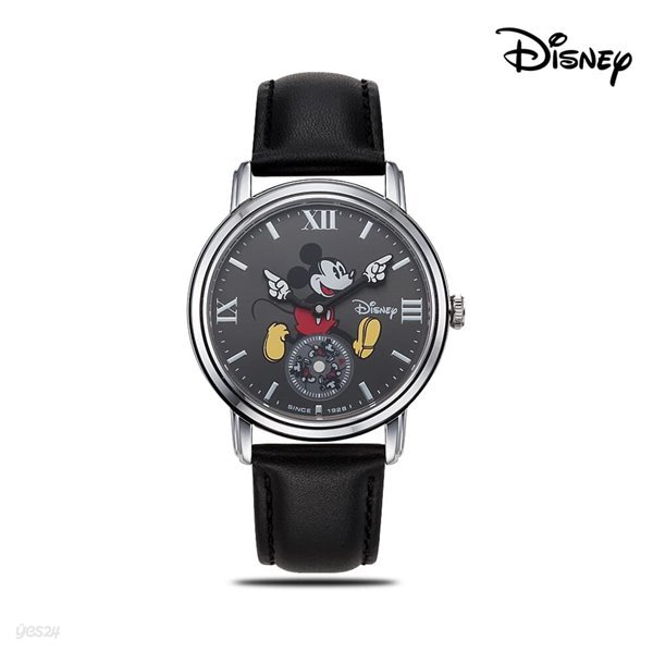 디즈니 미키마우스 캐릭터 손목시계 가죽밴드 OW139BKB