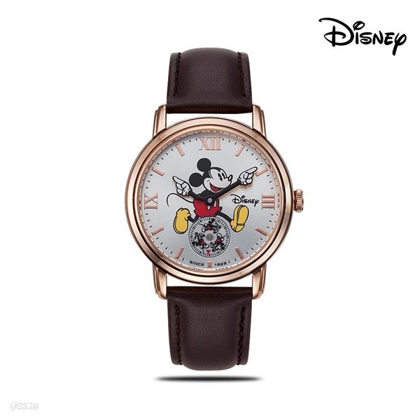 디즈니 미키마우스 캐릭터 손목시계 가죽밴드 OW139BKG