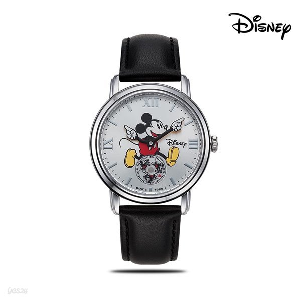 디즈니 미키마우스 캐릭터 손목시계 가죽밴드 OW139BKW