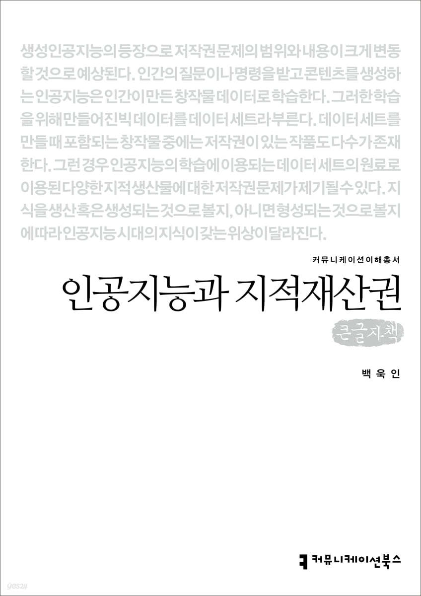 인공지능과 지적재산권 (큰글자책)