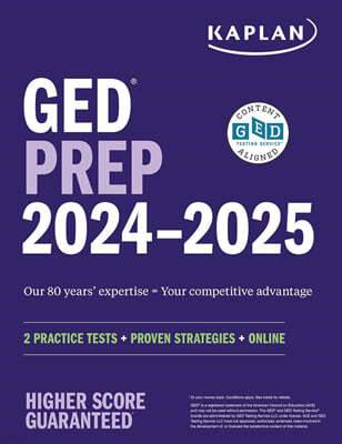 GED Test Prep 2024-2025: 2 Practice Tests + Proven Strategies + Online