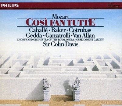 [수입] Cosi Fan Tutte (코지판투테) / Mozart / Colin Davis / Gedda (3CD)
