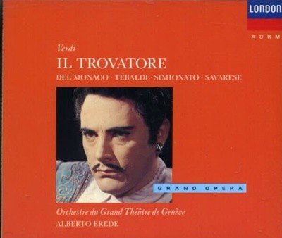 [수입] Il trovatore / Verdi / Erede / Monaco / Tebaldi (2CD)