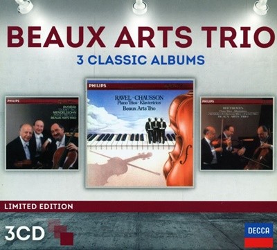 보자르 트리오 - Beaux Arts Trio - 3 Classic Albums 3Cds [LP 미니어처] [E.U발매]