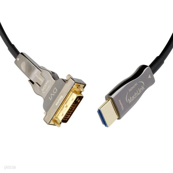 마하링크 AOC 분리형 DVI-D 듀얼 TO HDMI 2.0 4K 광케이블 30M ML-DV6H30