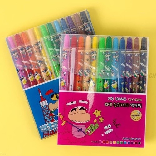 짱구색연필 유아 어린이 12색 색연필세트