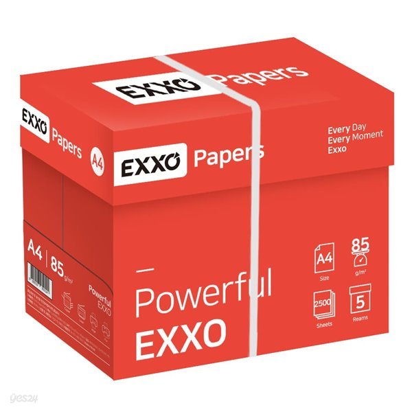 엑소(EXXO) A4 복사용지(A4용지) 85g 2500매 1BOX