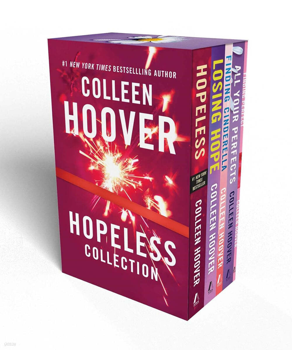 Colleen Hoover Hopeless Boxed Set: Hopeless, Losing Hope, Finding Cinderella, All Your Perfects, Finding Perfect - Box Set