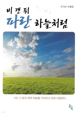 비 갠 뒤 파란 하늘처럼 : 문제술 수필집