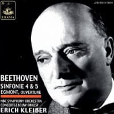 Erich Kleiber / Beethoven : Symphonies nos.4 & 5, Egmont Overture (수입/URN22168)