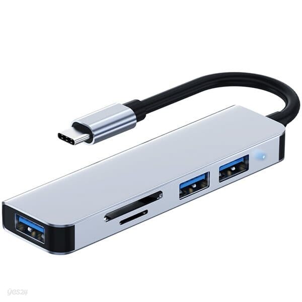 C타입 USB허브 3.0 멀티 5in1 SD카드 리더기