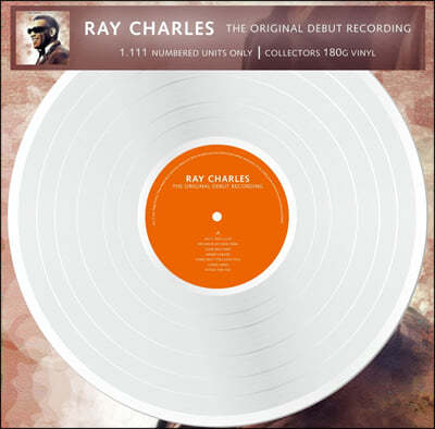 Ray Charles (레이 찰스) - The Original Debut Recording [화이트 컬러 LP]