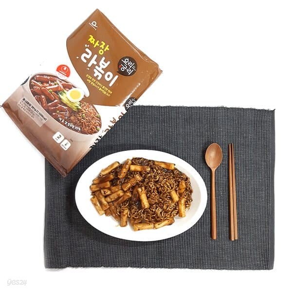 TE즉석간편식 5분완성 짜장라볶이(361g) 파우치밀키트(실온보관)