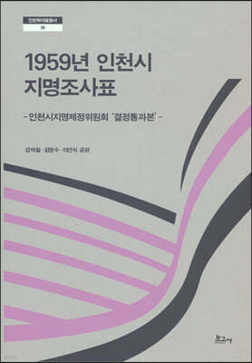 1959년 인천시 지명조사표