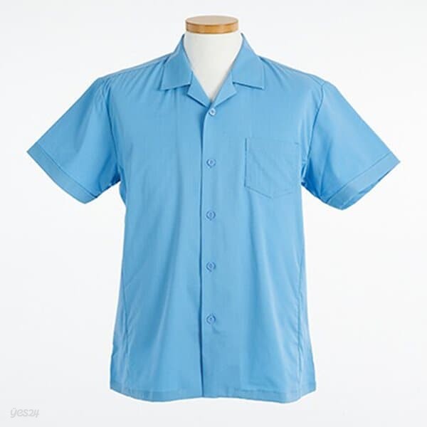 심플 스카이블루 반팔 셔츠 (경기고 해당) 교복셔츠