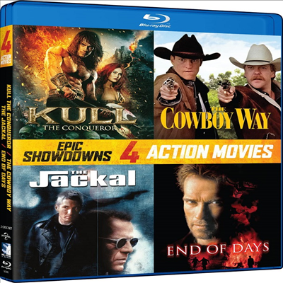 Epic Showdowns: 4 Action Movies - Kull The Conqueror ( Į) (1997) / The Cowboy Way ( ذ) (1994)(ѱ۹ڸ)(Blu-ray)