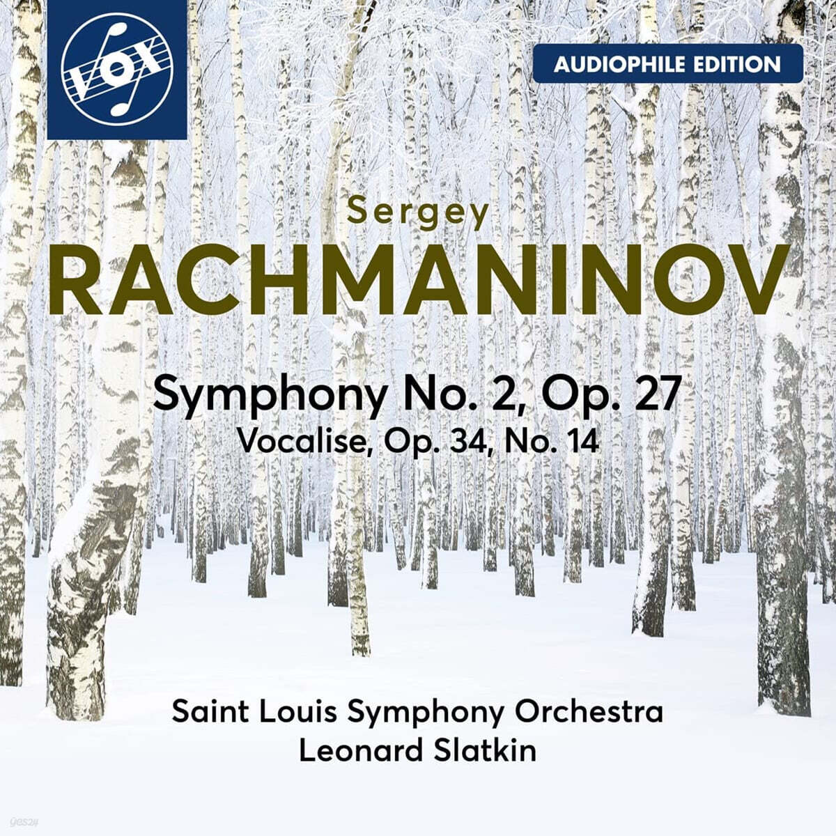 Leonard Slatkin 라흐마니노프: 교향곡 2번, 보칼리제 (Rachmaninov: Symphony No.2 & Vocalise)