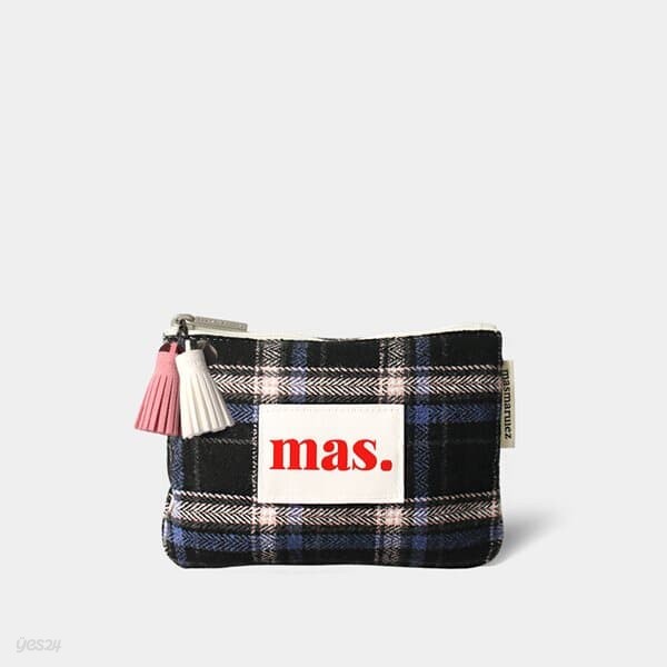 Basic pouch _ BM Check 블랙 핑크