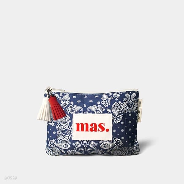 Basic pouch _ 페이즐리 Navy