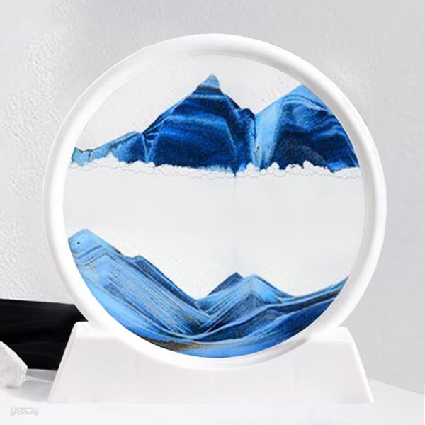 모래멍 샌드아트 3D 모래시계 오브제 (블루)