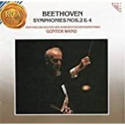 Gunter Wand / 베토벤 : 교향곡 2, 4번 (Beethoven : Symphony No.2 & 4) (일본수입/BVCC5008)