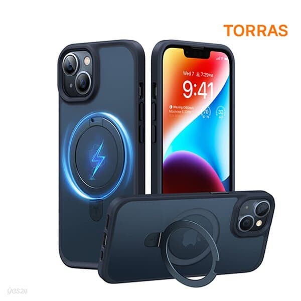 토라스 TORRAS UPRO 오스탠드 무광 아이폰 14 마그네틱 케이스 블랙