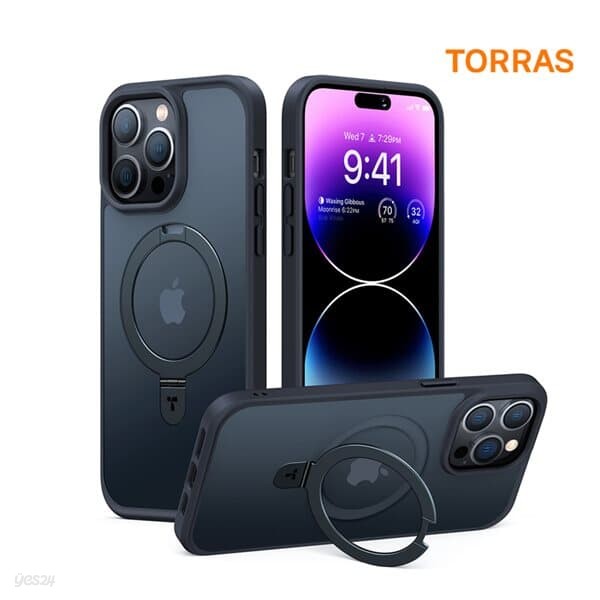 토라스 TORRAS UPRO 오스탠드 무광 아이폰 14 PRO 마그네틱 케이스 블랙