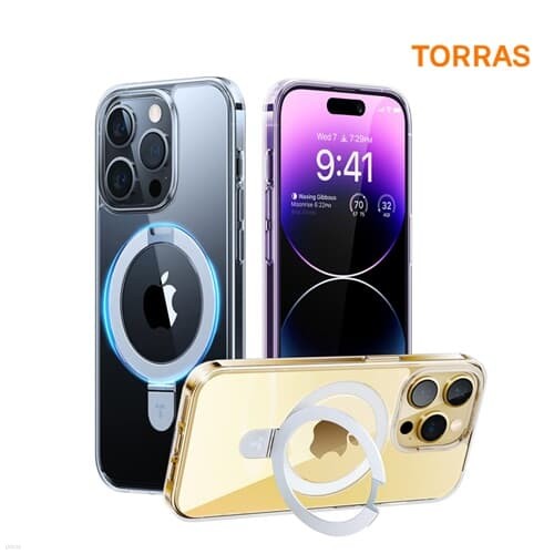 토라스 TORRAS UPRO 오스탠드 투명 아이폰 14 PR...