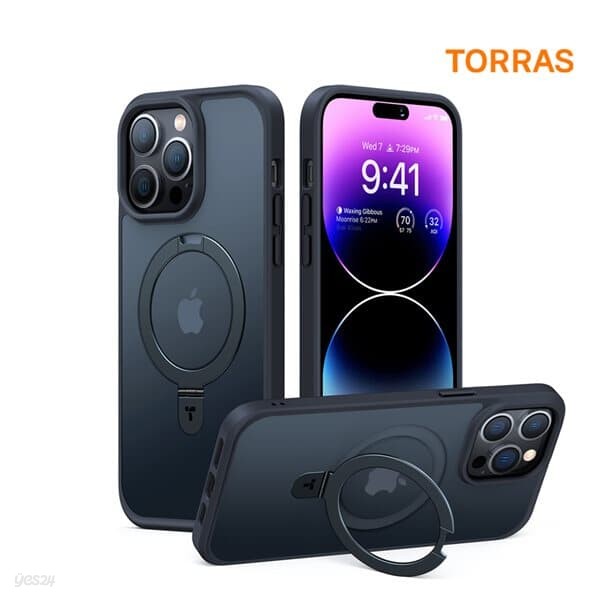 토라스 TORRAS UPRO 오스탠드 무광 아이폰 14 PRO MAX 마그네틱 케이스 블랙