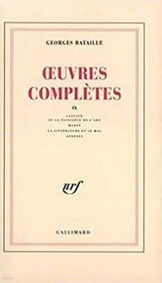 Œuvres completes (9) Paperback ? October 26, 1979 French Edition