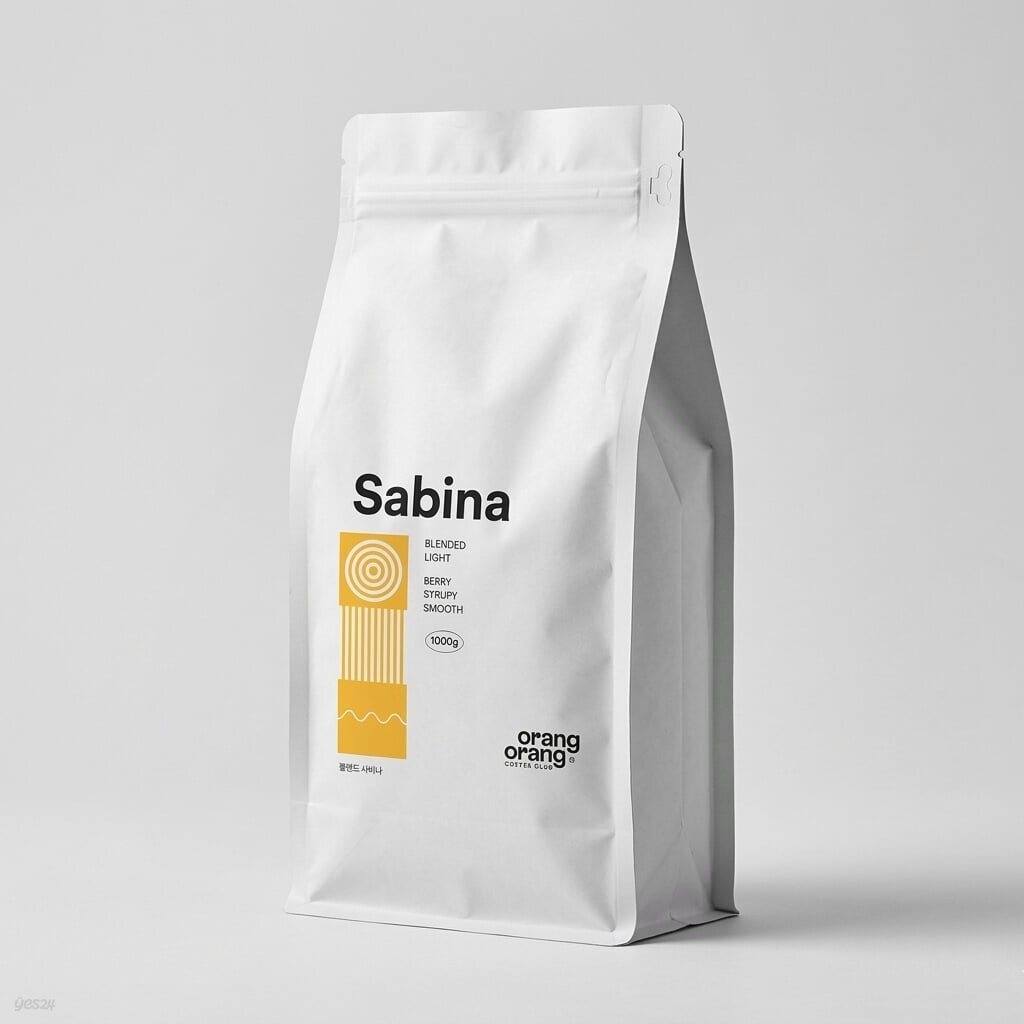 [오랑오랑 커피클럽] 커피 원두 라이트 로스팅 블렌드 사비나 Blend Sabina 1kg