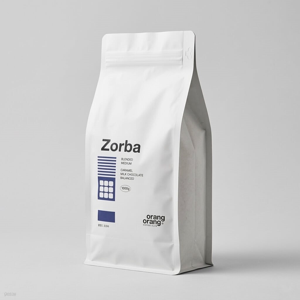 [오랑오랑 커피클럽] 커피 원두 미디엄 로스팅 블렌드 조르바 Blend Zorba 1kg