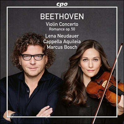 Lena Neudauer — Lena Neudauer 베토벤: 바이올린 협주곡, 로망스 (Beethoven: Violin Concerto op.61, Romance op.50) 앨범 커버
